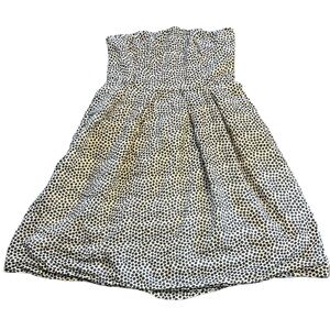 J Crew Strapless Polka Dot Dress Size 8